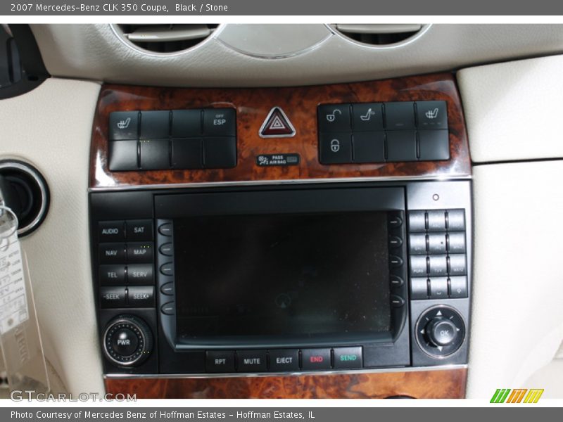 Black / Stone 2007 Mercedes-Benz CLK 350 Coupe