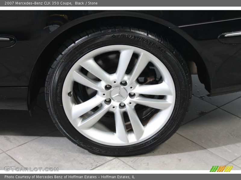 Black / Stone 2007 Mercedes-Benz CLK 350 Coupe
