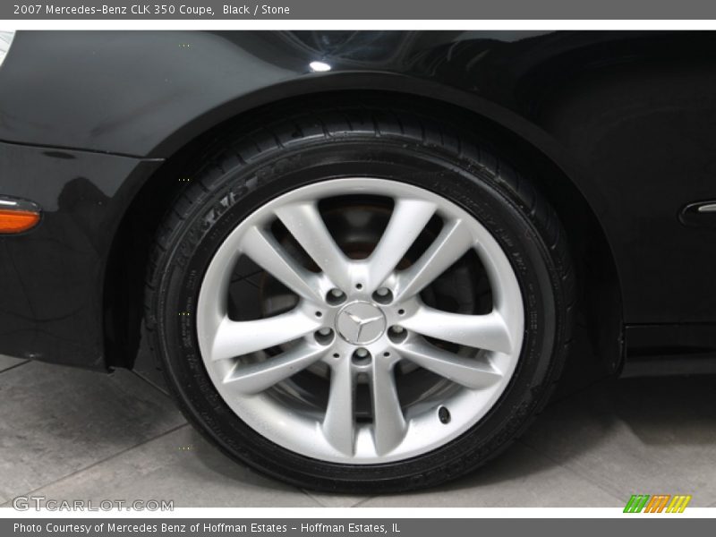 Black / Stone 2007 Mercedes-Benz CLK 350 Coupe