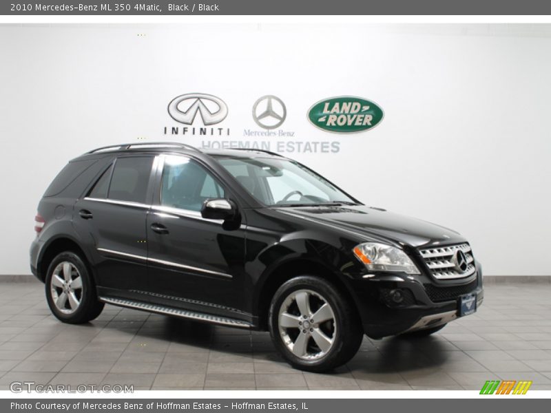 Black / Black 2010 Mercedes-Benz ML 350 4Matic