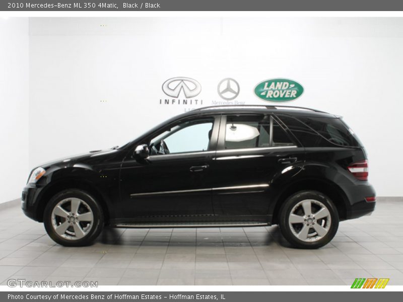 Black / Black 2010 Mercedes-Benz ML 350 4Matic