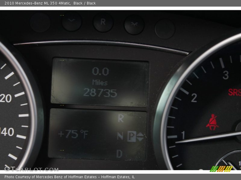 Black / Black 2010 Mercedes-Benz ML 350 4Matic