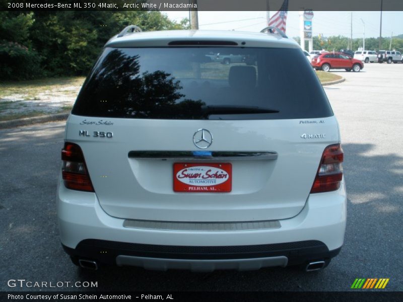 Arctic White / Macadamia 2008 Mercedes-Benz ML 350 4Matic