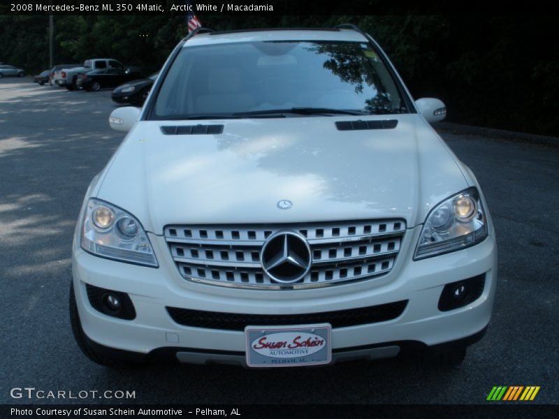 Arctic White / Macadamia 2008 Mercedes-Benz ML 350 4Matic