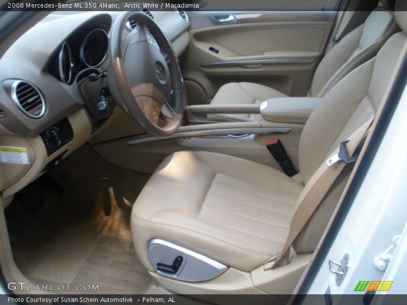Arctic White / Macadamia 2008 Mercedes-Benz ML 350 4Matic