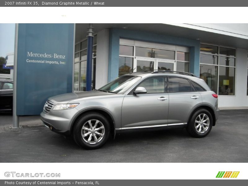 Diamond Graphite Metallic / Wheat 2007 Infiniti FX 35