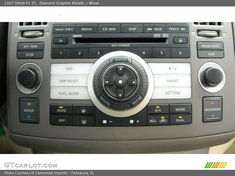 Controls of 2007 FX 35