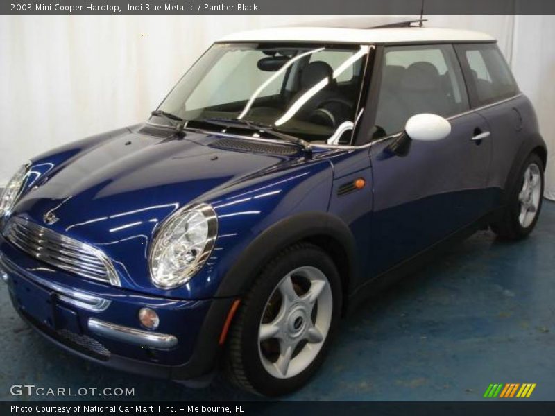 Indi Blue Metallic / Panther Black 2003 Mini Cooper Hardtop