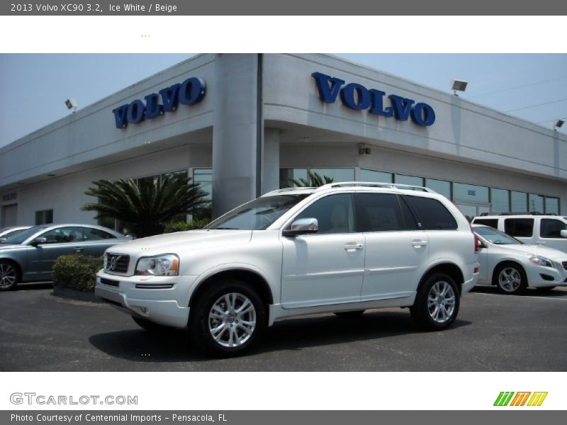Ice White / Beige 2013 Volvo XC90 3.2