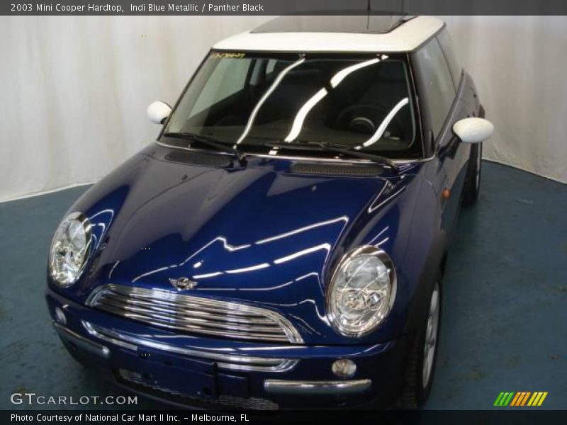 Indi Blue Metallic / Panther Black 2003 Mini Cooper Hardtop