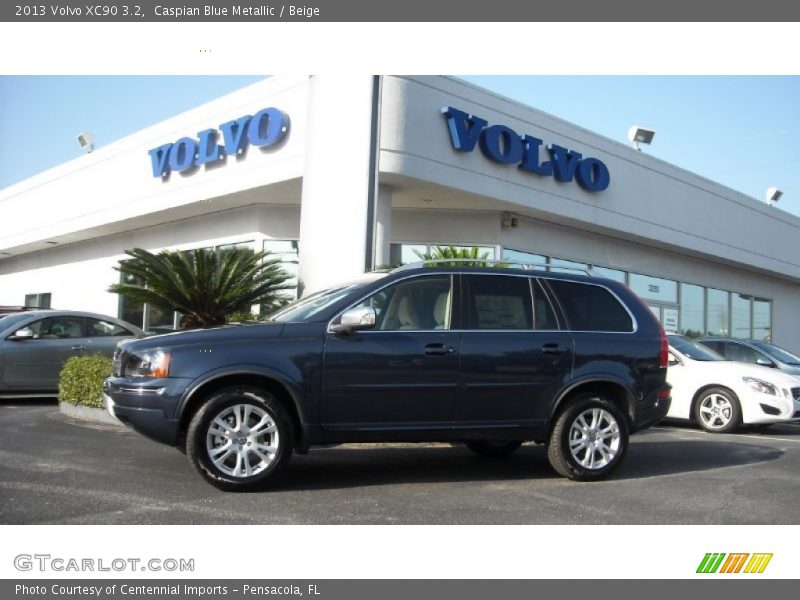 Caspian Blue Metallic / Beige 2013 Volvo XC90 3.2