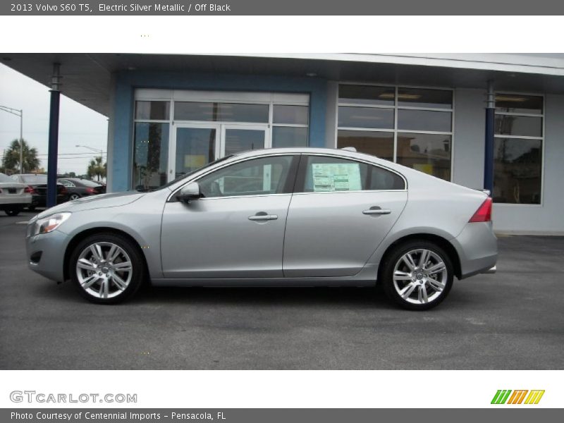 Electric Silver Metallic / Off Black 2013 Volvo S60 T5