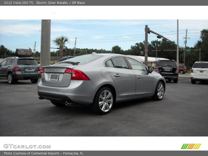 Electric Silver Metallic / Off Black 2013 Volvo S60 T5