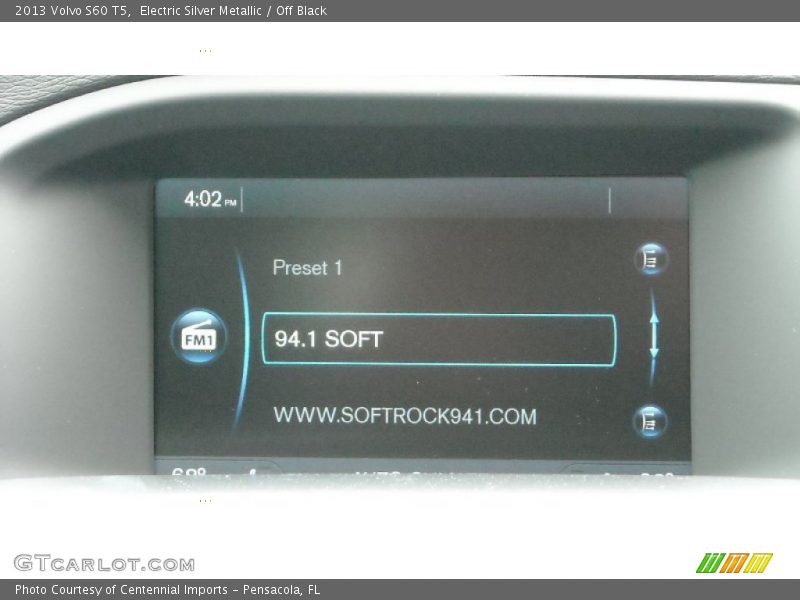 Electric Silver Metallic / Off Black 2013 Volvo S60 T5
