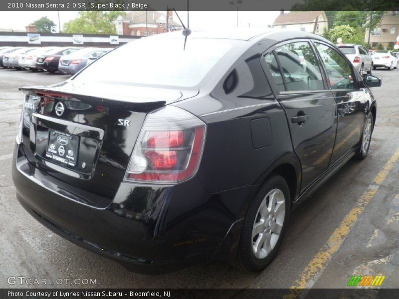 Super Black / Beige 2010 Nissan Sentra 2.0 SR