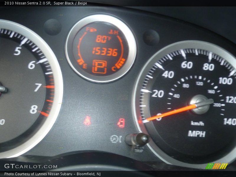 Super Black / Beige 2010 Nissan Sentra 2.0 SR