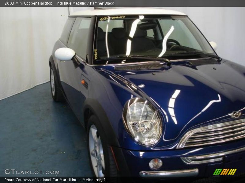 Indi Blue Metallic / Panther Black 2003 Mini Cooper Hardtop