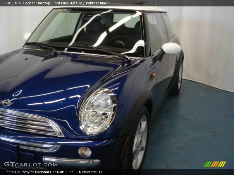 Indi Blue Metallic / Panther Black 2003 Mini Cooper Hardtop