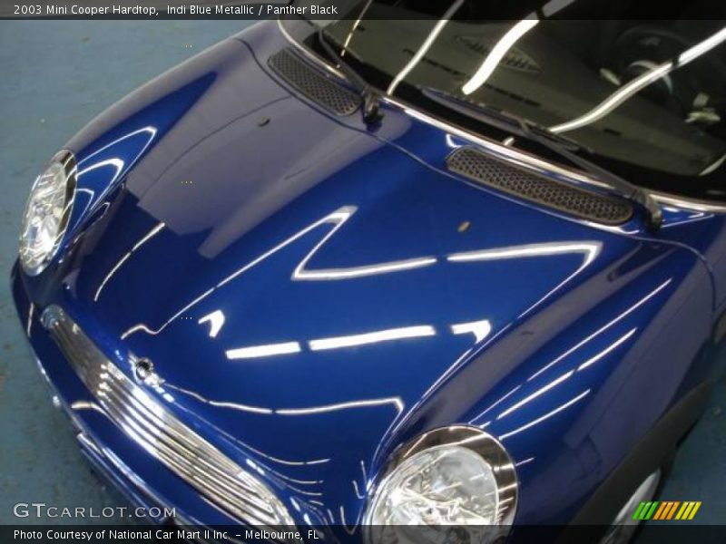 Indi Blue Metallic / Panther Black 2003 Mini Cooper Hardtop
