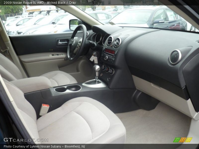 Wicked Black / Gray 2009 Nissan Rogue SL AWD