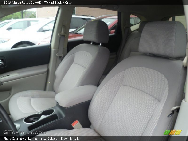Wicked Black / Gray 2009 Nissan Rogue SL AWD