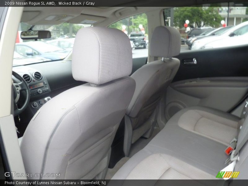 Wicked Black / Gray 2009 Nissan Rogue SL AWD