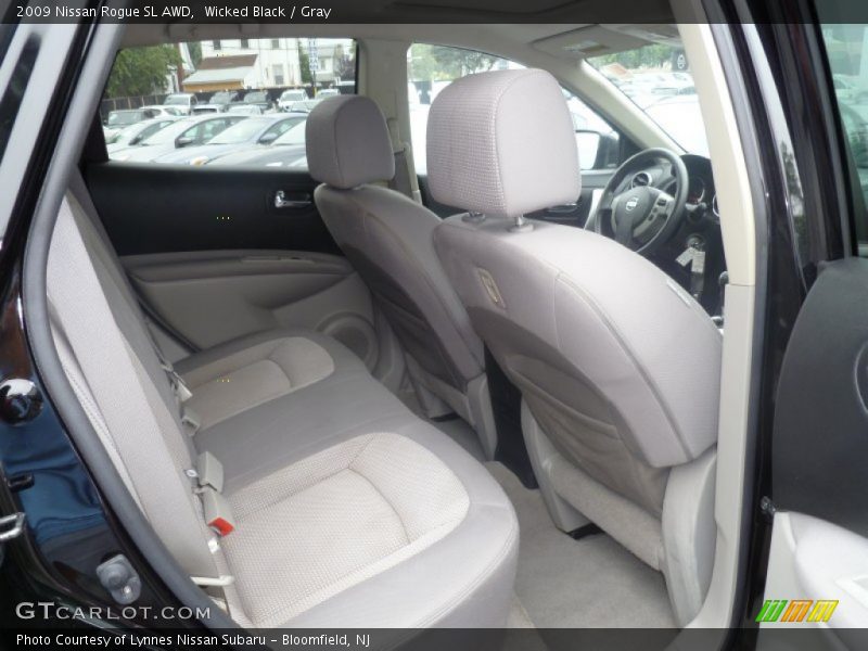Wicked Black / Gray 2009 Nissan Rogue SL AWD