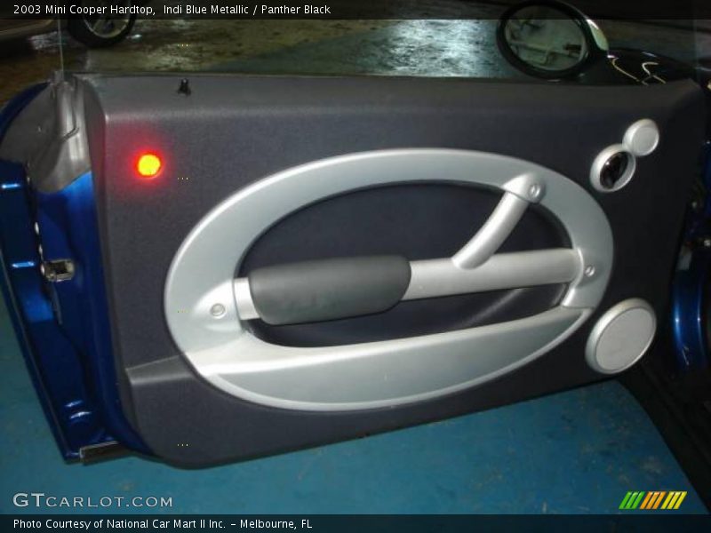 Indi Blue Metallic / Panther Black 2003 Mini Cooper Hardtop