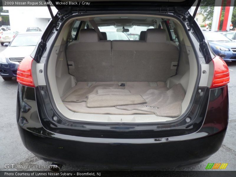 Wicked Black / Gray 2009 Nissan Rogue SL AWD