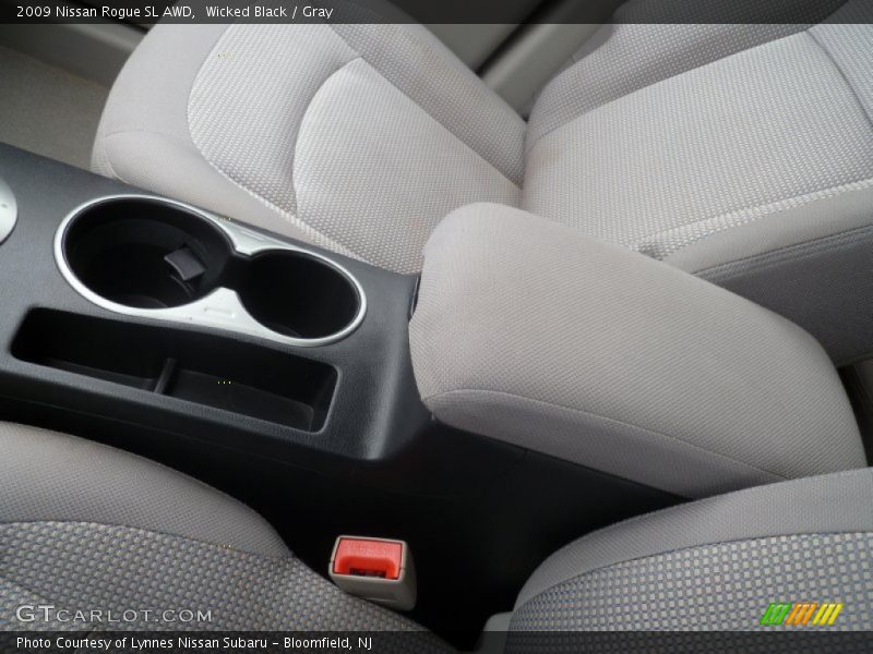 Wicked Black / Gray 2009 Nissan Rogue SL AWD