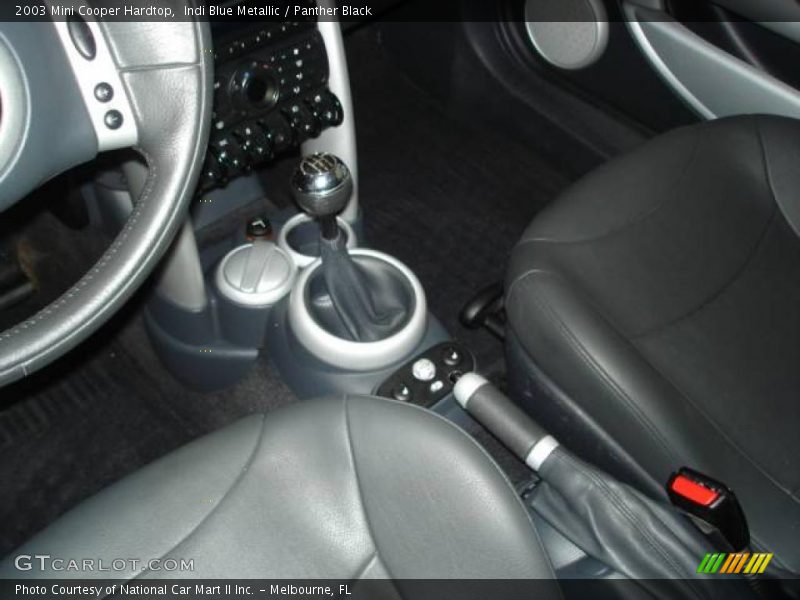 Indi Blue Metallic / Panther Black 2003 Mini Cooper Hardtop