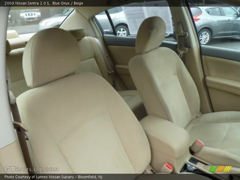 Blue Onyx / Beige 2009 Nissan Sentra 2.0 S