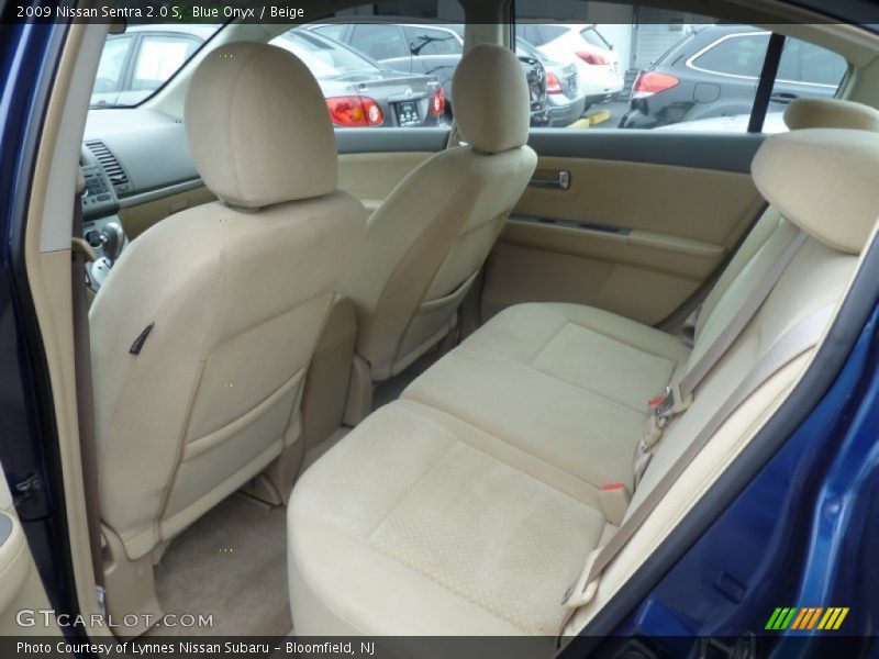 Blue Onyx / Beige 2009 Nissan Sentra 2.0 S