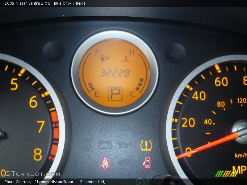 Blue Onyx / Beige 2009 Nissan Sentra 2.0 S