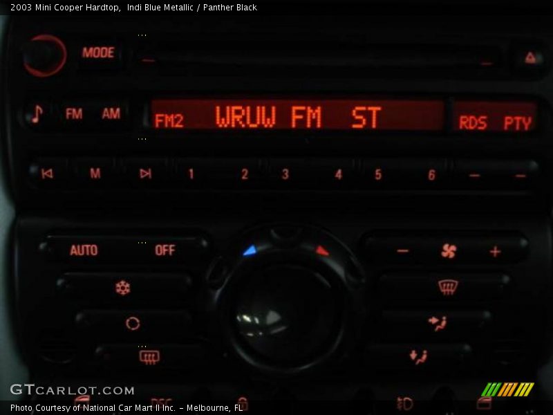 Indi Blue Metallic / Panther Black 2003 Mini Cooper Hardtop
