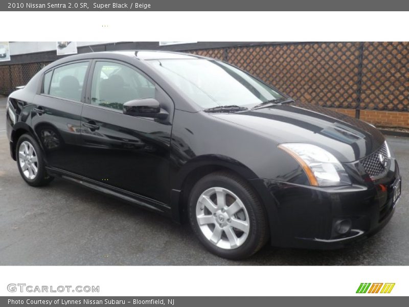 Super Black / Beige 2010 Nissan Sentra 2.0 SR