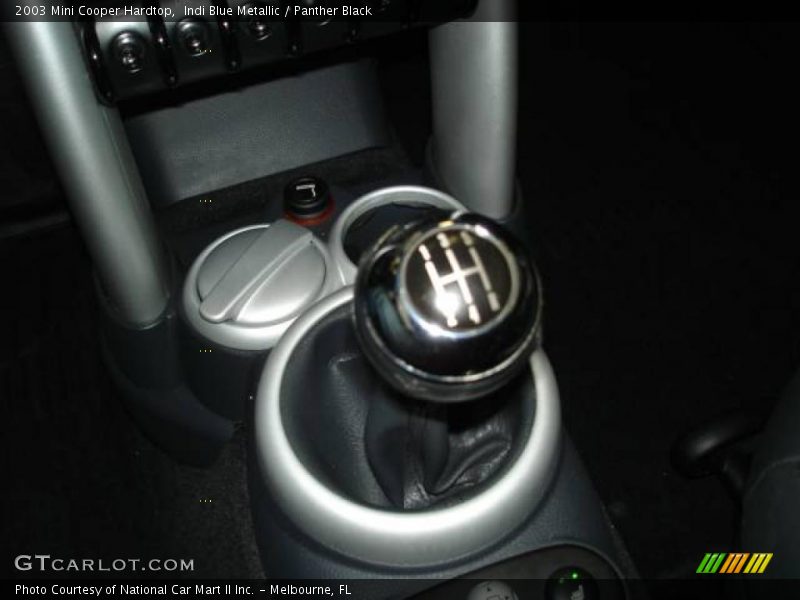 Indi Blue Metallic / Panther Black 2003 Mini Cooper Hardtop