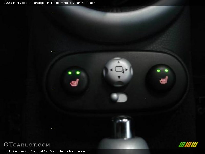 Indi Blue Metallic / Panther Black 2003 Mini Cooper Hardtop