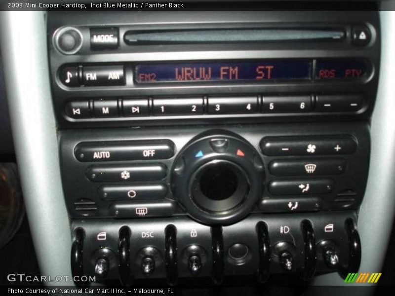 Indi Blue Metallic / Panther Black 2003 Mini Cooper Hardtop