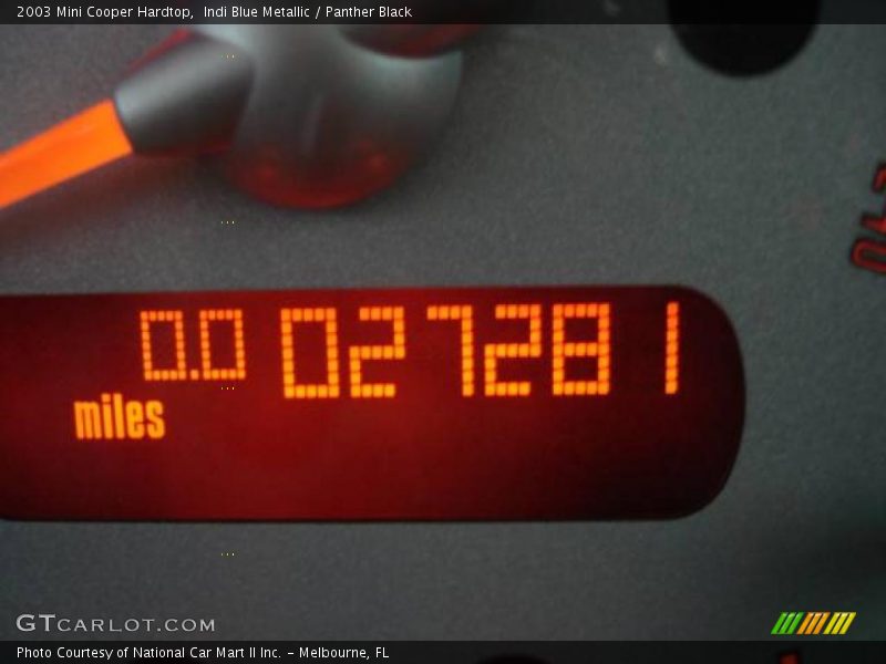 Indi Blue Metallic / Panther Black 2003 Mini Cooper Hardtop