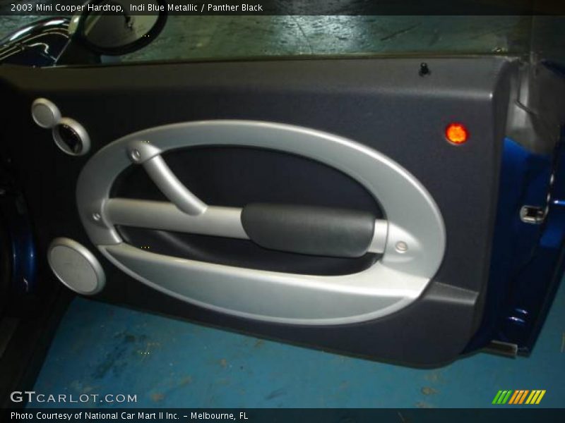 Indi Blue Metallic / Panther Black 2003 Mini Cooper Hardtop