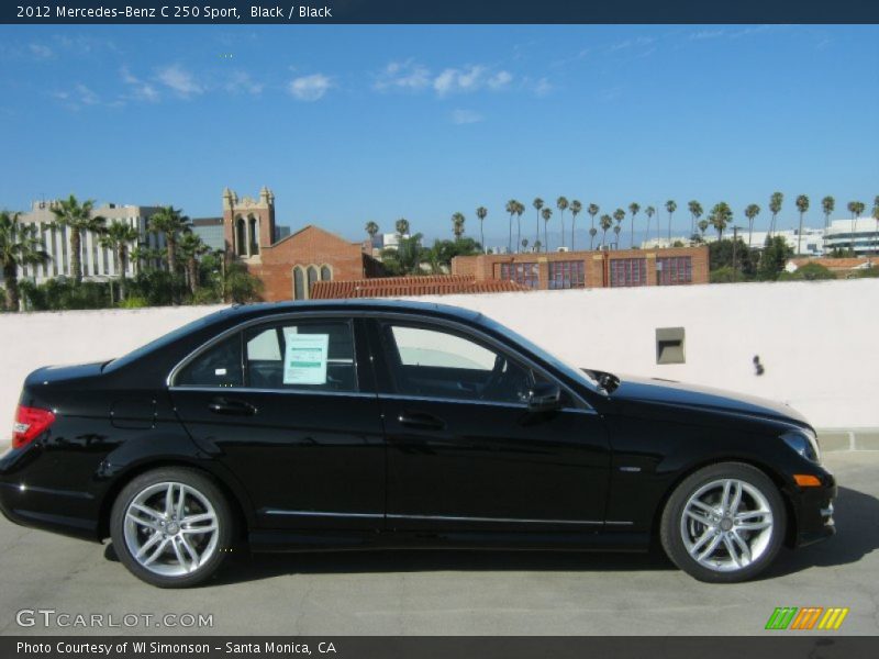 Black / Black 2012 Mercedes-Benz C 250 Sport