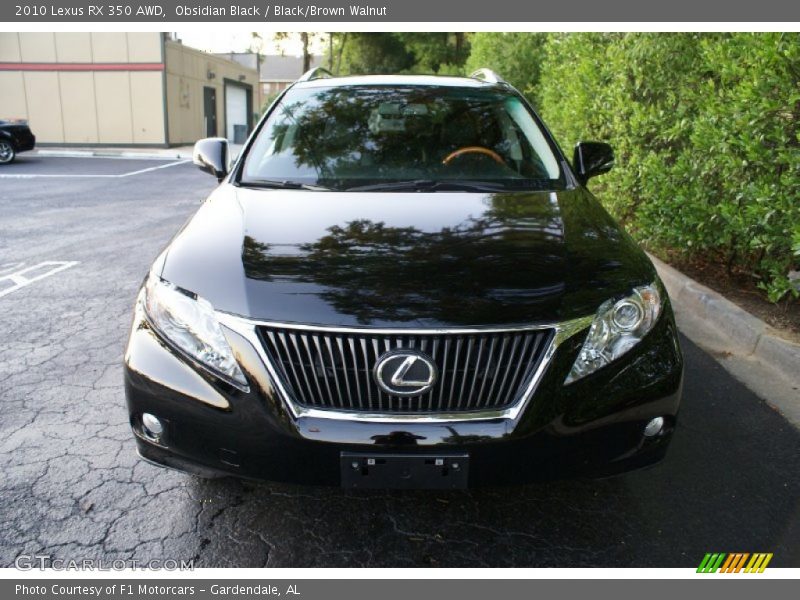 Obsidian Black / Black/Brown Walnut 2010 Lexus RX 350 AWD