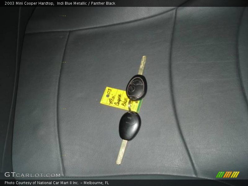 Indi Blue Metallic / Panther Black 2003 Mini Cooper Hardtop