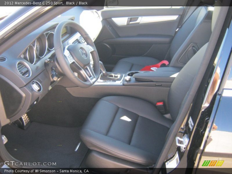 Black / Black 2012 Mercedes-Benz C 250 Sport
