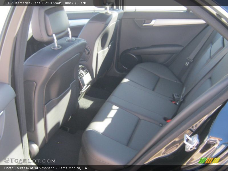 Black / Black 2012 Mercedes-Benz C 250 Sport