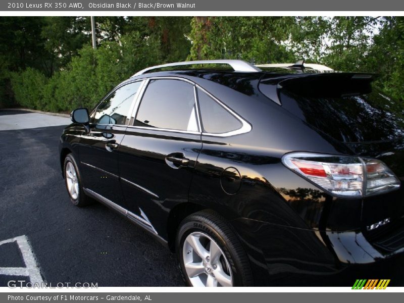 Obsidian Black / Black/Brown Walnut 2010 Lexus RX 350 AWD