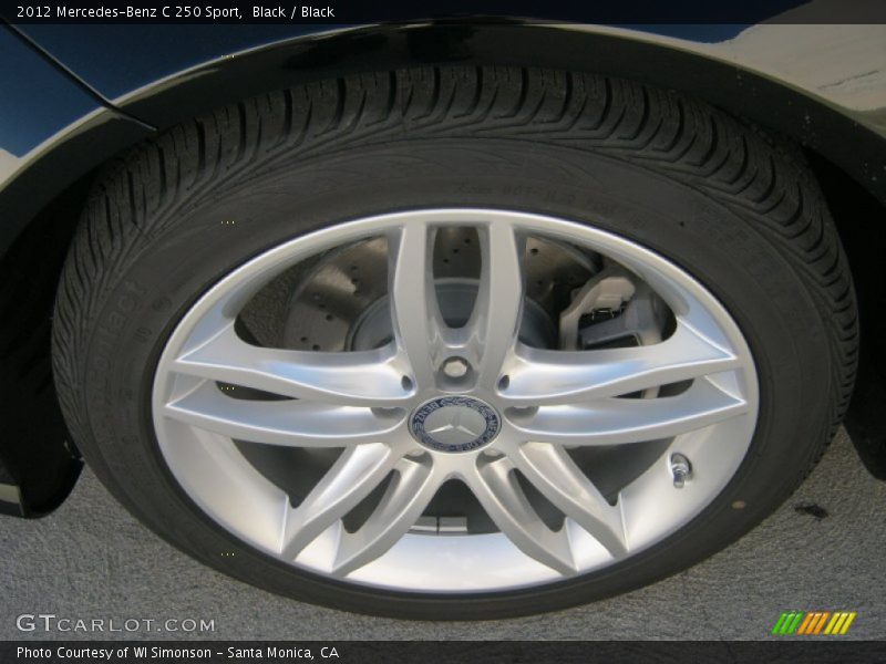 Black / Black 2012 Mercedes-Benz C 250 Sport