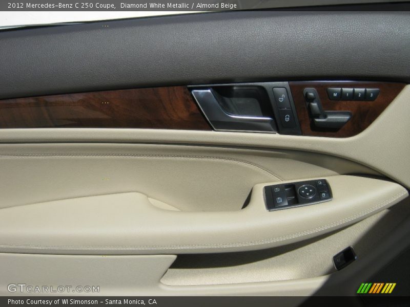 Diamond White Metallic / Almond Beige 2012 Mercedes-Benz C 250 Coupe