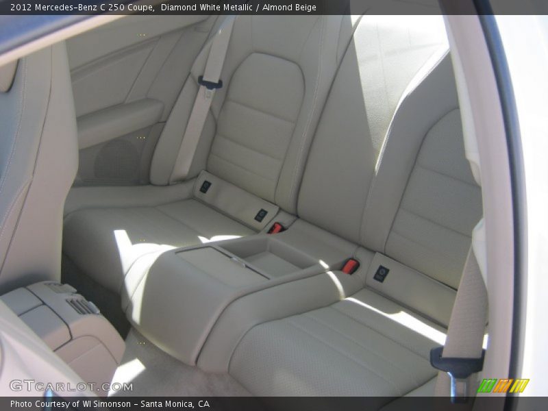 Diamond White Metallic / Almond Beige 2012 Mercedes-Benz C 250 Coupe